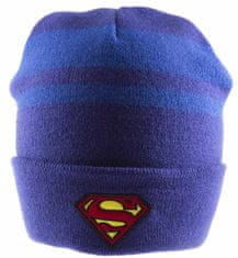 CurePink Zimní čepice DC Comics|Superman: Logo (univerzální)