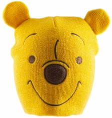 CurePink Zimní čepice s ušima Disney|Winnie The Pooh|Medvídek Pú: Pooh Face (univerzální)