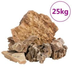 Greatstore Dračí kameny 25 kg hnědé 5–30 cm