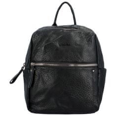 Coveri WORLD Prostorný dámský koženkový batoh Knut, černá