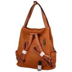 Coveri WORLD Designový dámský koženkový batůžek/taška Armand, hnědá
