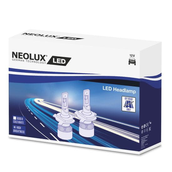 NEOLUX NEOLUX H4 12V 13/13W P43t LED Headlight 6000K Cool White 2ks N472DWB
