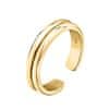 Půvabný pozlacený prsten Capsule By Aurora SANB03 (Obvod 53 mm)
