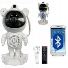 TopKing Hvězdný projektor NOVÝ Astronaut s Bluetooth, reproduktorem a s dálkovým ovládáním