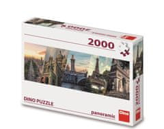 Dino Panoramatické puzzle Paříž koláž 2000 dílků
