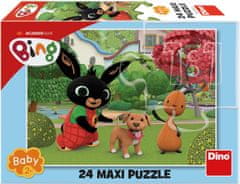 Dino Puzzle Bing s pejskem MAXI 24 dílků