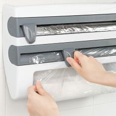 Herzberg Herzberg HG-03145: Wall-Mounted Paper Towel, Cling Film & Foil Dispenser Household Kitchen Tool Rack