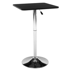 BPS-koupelny Barový stůl s nastavitelnou výškou, černá, 57x84-110 cm, FLORIAN