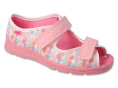 Befado dívčí sandálky MAX 969Y169, růžové, suchý zip, velikost 34