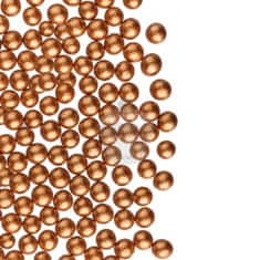 Caketools Cukrové perličky 4mm - retro zlatá / bronz - 100g