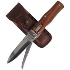Mikov s.r.o. Pružinový nůž Predator z palisandrového dřeva s pilkou (241-nd-2/kp)