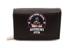 STRIKER Dámská kožená peněženka Australský ovčák