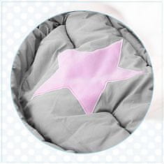 Tutumi Hřejivý dětský fusak 4v1 Dots 90 cm růžový