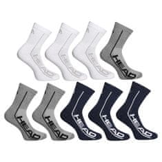 Head 9PACK ponožky vícebarevné (701222262 001) - velikost M