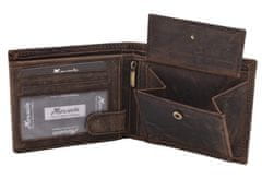 MERCUCIO Pánská peněženka tmavý tan (bez loga) 2911911