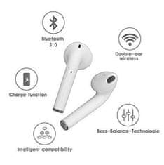 Sobex Bezdrátová bluetooth sluchátka s mikrofonem do uší pro Apple, Android - HD - Bezdrátová sluchátka zvuk