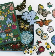 Galison Čtvercové puzzle Motýlí botanika 500 dílků