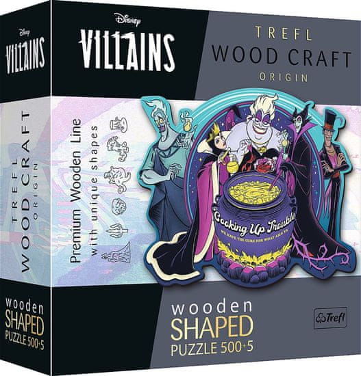 Trefl Wood Craft Origin puzzle Villains: Kujeme pikle 505 dílků
