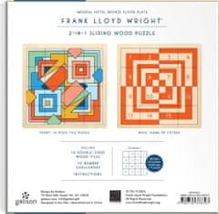 Galison Posuvné dřevěné puzzle Frank Lloyd Wright: Imperial Hotel 2v1 (16 dílků)