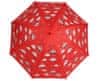 Dětský deštník měnící barvu "Auta" červený