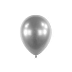 Amscan Saténové balónky stříbrné 12cm 100ks