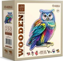 Wooden city Dřevěné puzzle Moderní sova 150 dílků EKO