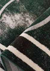 4sleep Kusový koberec OTTO 07 šedozelený Zelená OTTO 35/35/90 160x220 Do 0,9cm Geometrické tvary