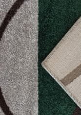 4sleep Kusový koberec OTTO 08 šedozelený Zelená OTTO 35/35/90 160x220 Do 0,9cm Geometrické tvary
