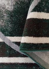 4sleep Kusový koberec OTTO 07 šedozelený Zelená OTTO 35/35/90 160x220 Do 0,9cm Geometrické tvary