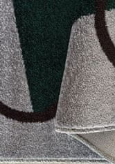 4sleep Kusový koberec OTTO 08 šedozelený Zelená OTTO 35/35/90 160x220 Do 0,9cm Geometrické tvary