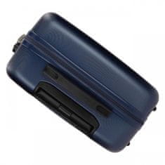 Joummabags Sada ABS cestovních kufrů ROLL ROAD FLEX Navy Blue, 55-65cm, 5849562