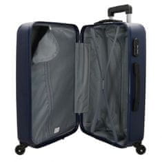 Joummabags Sada ABS cestovních kufrů ROLL ROAD FLEX Navy Blue, 55-65cm, 5849562