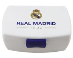 FotbalFans Box na svačinu Real Madrid, bílý, modrý klip