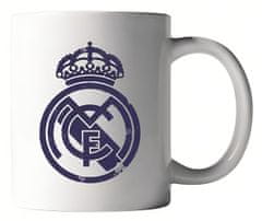 FotbalFans Hrnek Real Madrid FC, keramický, bílý, 300 ml