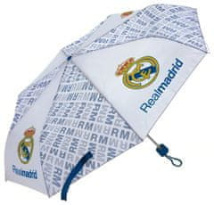 FotbalFans Deštník Real Madrid FC, bílý, skládací