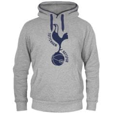 FotbalFans Mikina Tottenham Hotspur FC, šedá, kapuce | L