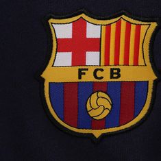 FotbalFans Mikina FC Barcelona, tmavě modrá, přes hlavu | M