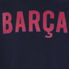 FotbalFans Mikina FC Barcelona, tmavě modrá, přes hlavu | M