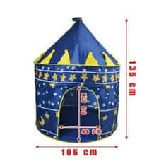 MG Prince Tent dětský stan 105 x 135 cm, modrý