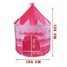 MG Princess Tent dětský stan 105 x 135 cm, růžový