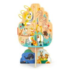 EcoToys Dřevěná vzdělávací hračka Anima +12m vícebarevná