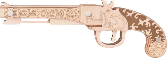 Woodcraft Dřevěné 3D puzzle Zbraň na gumičky Mušketa