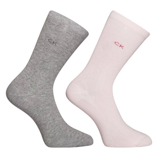 Calvin Klein 2PACK dámské ponožky vysoké vícebarevné (701218769 003)