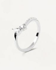 PDPAOLA Krásný stříbrný prsten se zirkony Ava Essentials AN02-863 (Obvod 48 mm)