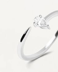 PDPAOLA Jemný stříbrný prsten se zirkony Twing Gold AN02-864 (Obvod 58 mm)