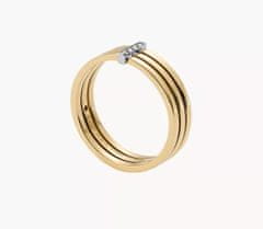 Skagen Elegantní pozlacený prsten Kariana SKJ1672998 (Obvod 50 mm)