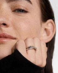 PDPAOLA Třpytivý stříbrný prsten se zirkony Olivia Essentials AN02-A10 (Obvod 58 mm)
