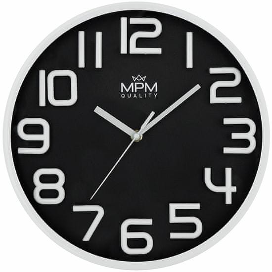 MPM QUALITY Designové plastové hodiny MPM Neoteric - II. jakost