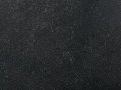 Beliani Kulatý zahradní stůl 120 cm černý MALETTO