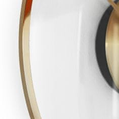 Prim Nástěnné designové plastové hodiny PRIM Pellucid Lens, zlatá